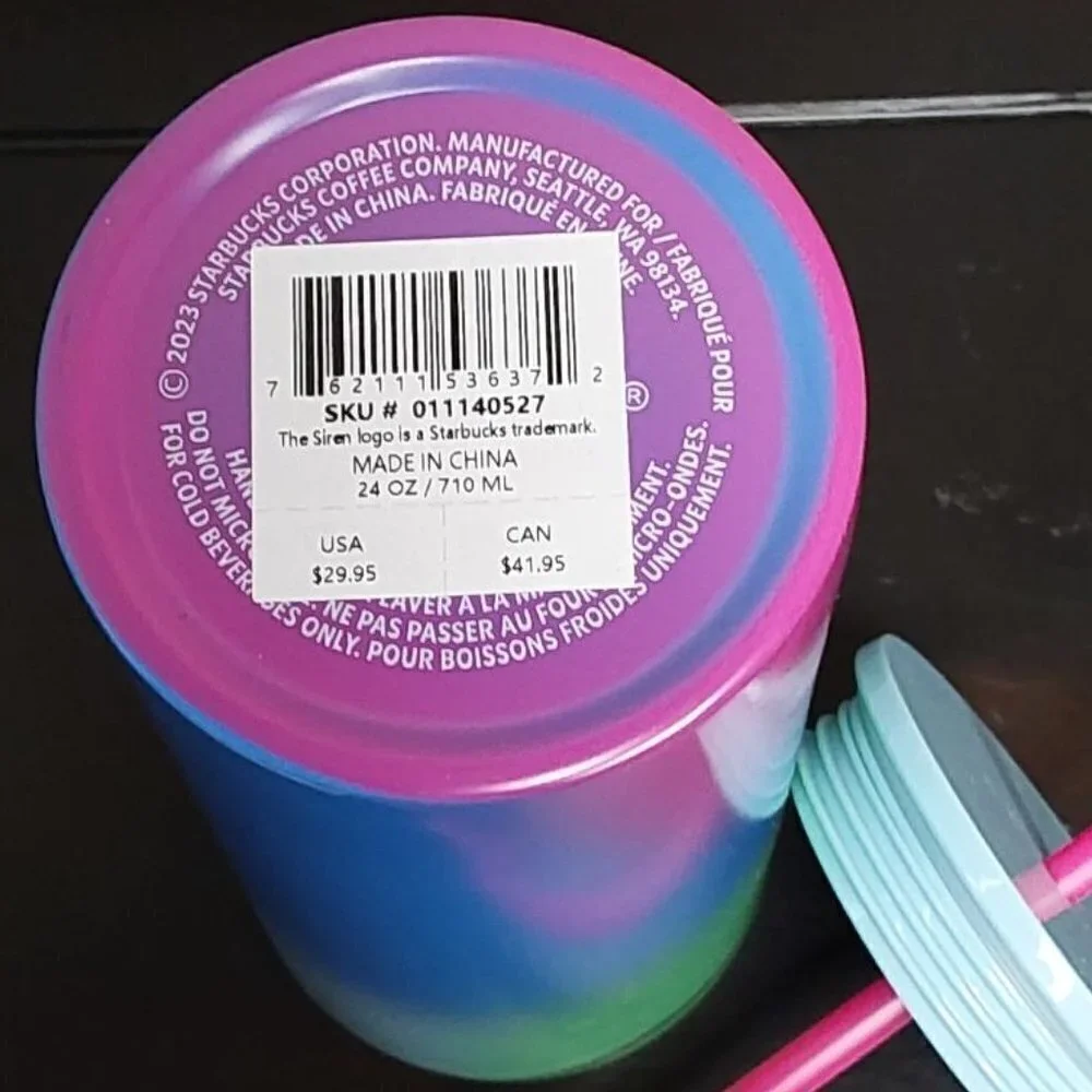 2023 Technicolor Paint Cold Cup (24 oz) | Starbucks